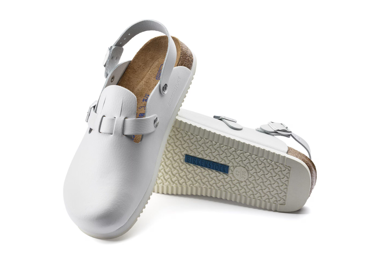 Birkenstock Kay SL Soft Footbed Natural Leather White Narrow