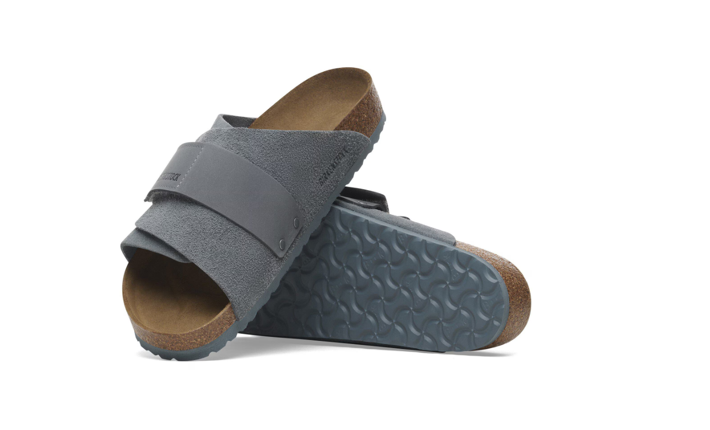 Birkenstock Kyoto Nubuck Leather/Suede Basalt Gray Narrow