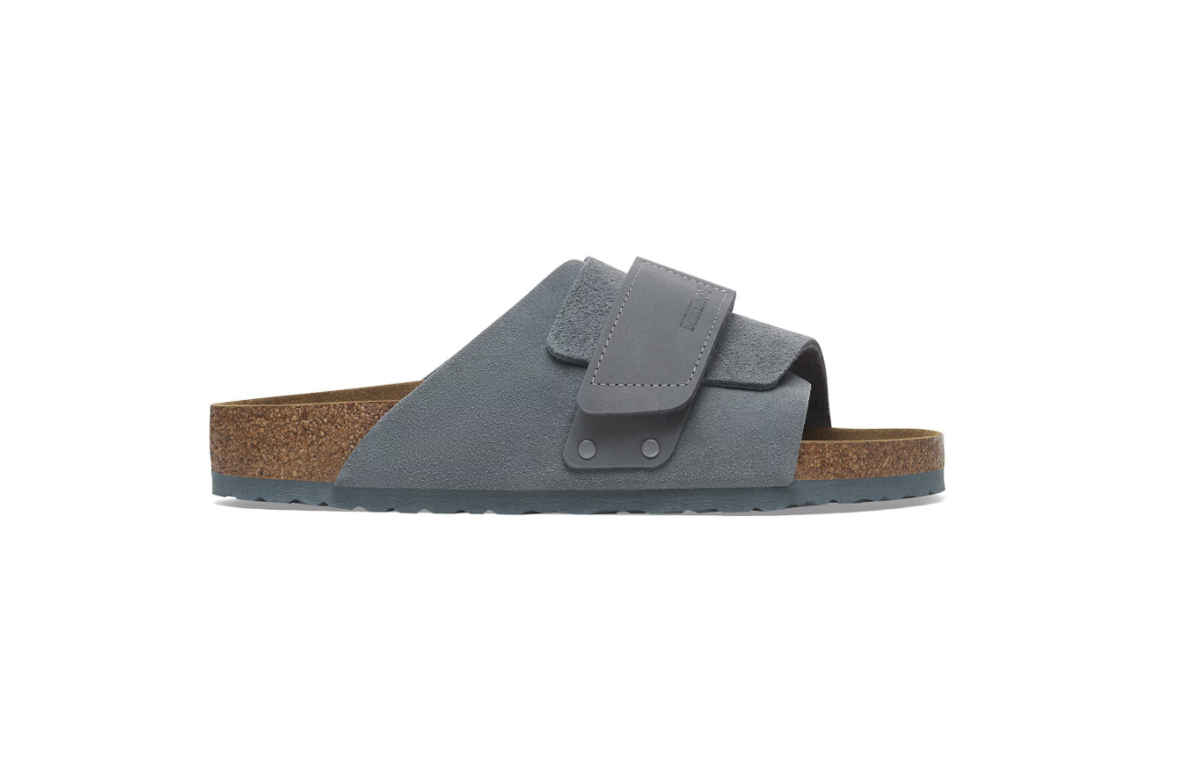 Birkenstock Kyoto Nubuck Leather/Suede Basalt Gray Narrow
