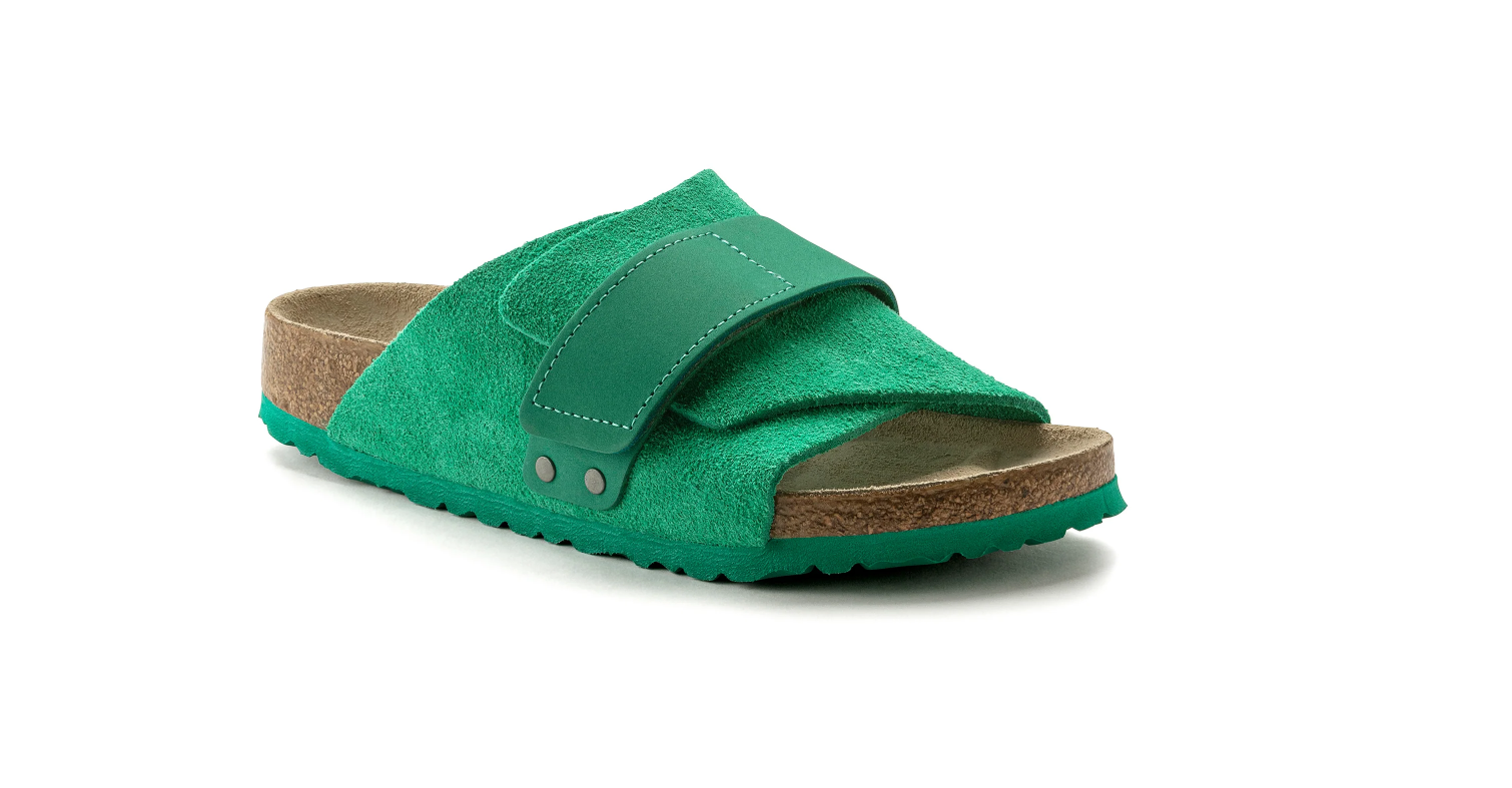 Birkenstock Kyoto Bold Green Suede/Nubuck Leather Narrow