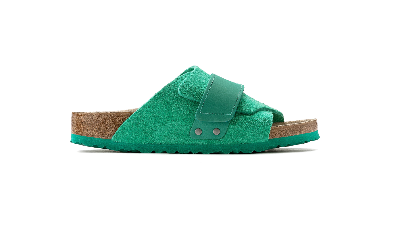 Birkenstock Kyoto Bold Green Suede/Nubuck Leather Narrow