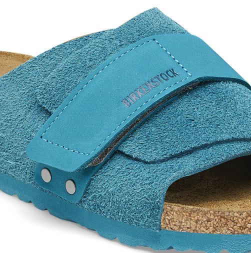 Birkenstock Kyoto Suede Leather Deep Turquoise Narrow