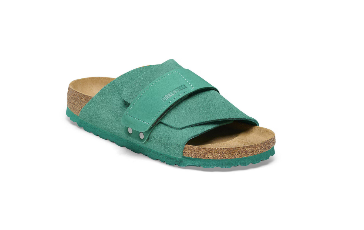 Birkenstock Kyoto Nubuck Leather/Suede Digital - Green, Narrow