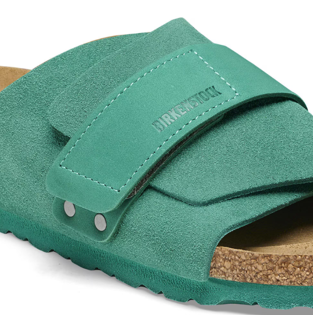 Birkenstock Kyoto Nubuck Leather/Suede Digital - Green, Narrow