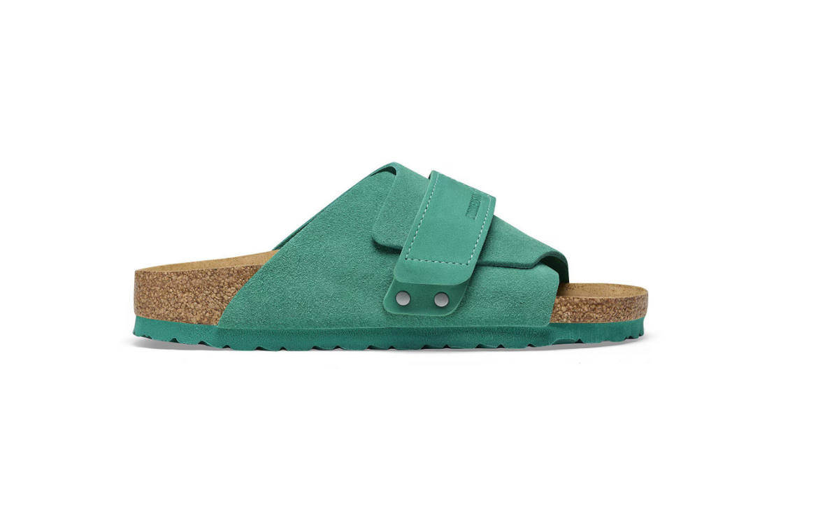 Birkenstock Kyoto Nubuck Leather/Suede Digital - Green, Narrow