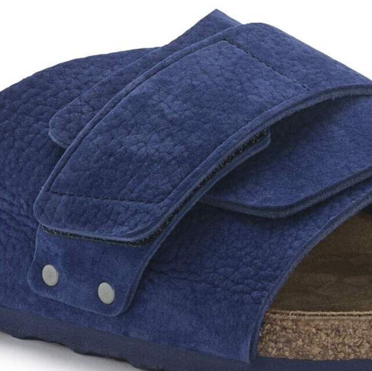 Birkenstock Kyoto Nubuck Leather Desert Buck Indigo Blue Regular