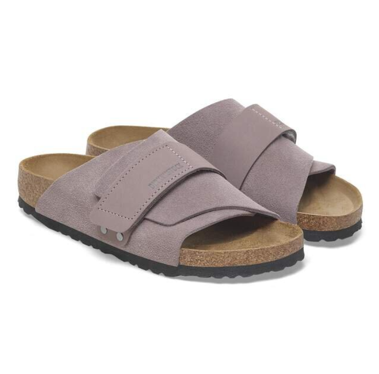 Birkenstock Kyoto Nubuck-Suede Leather Faded Purple Narrow