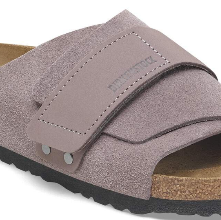 Birkenstock Kyoto Nubuck-Suede Leather Faded Purple Narrow
