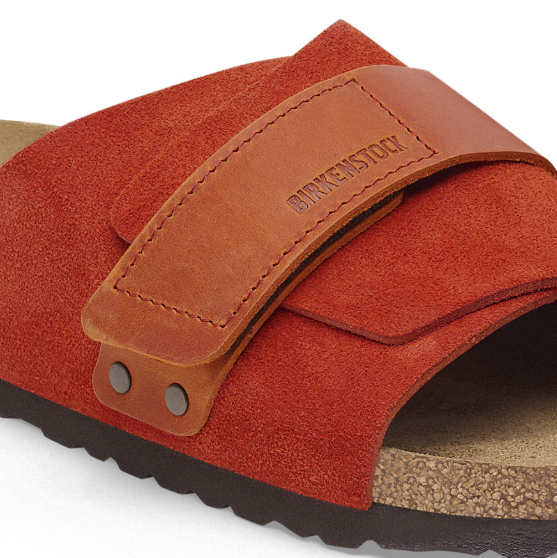 Birkenstock Kyoto Nubuck Leather/Suede Rust Brown Narrow