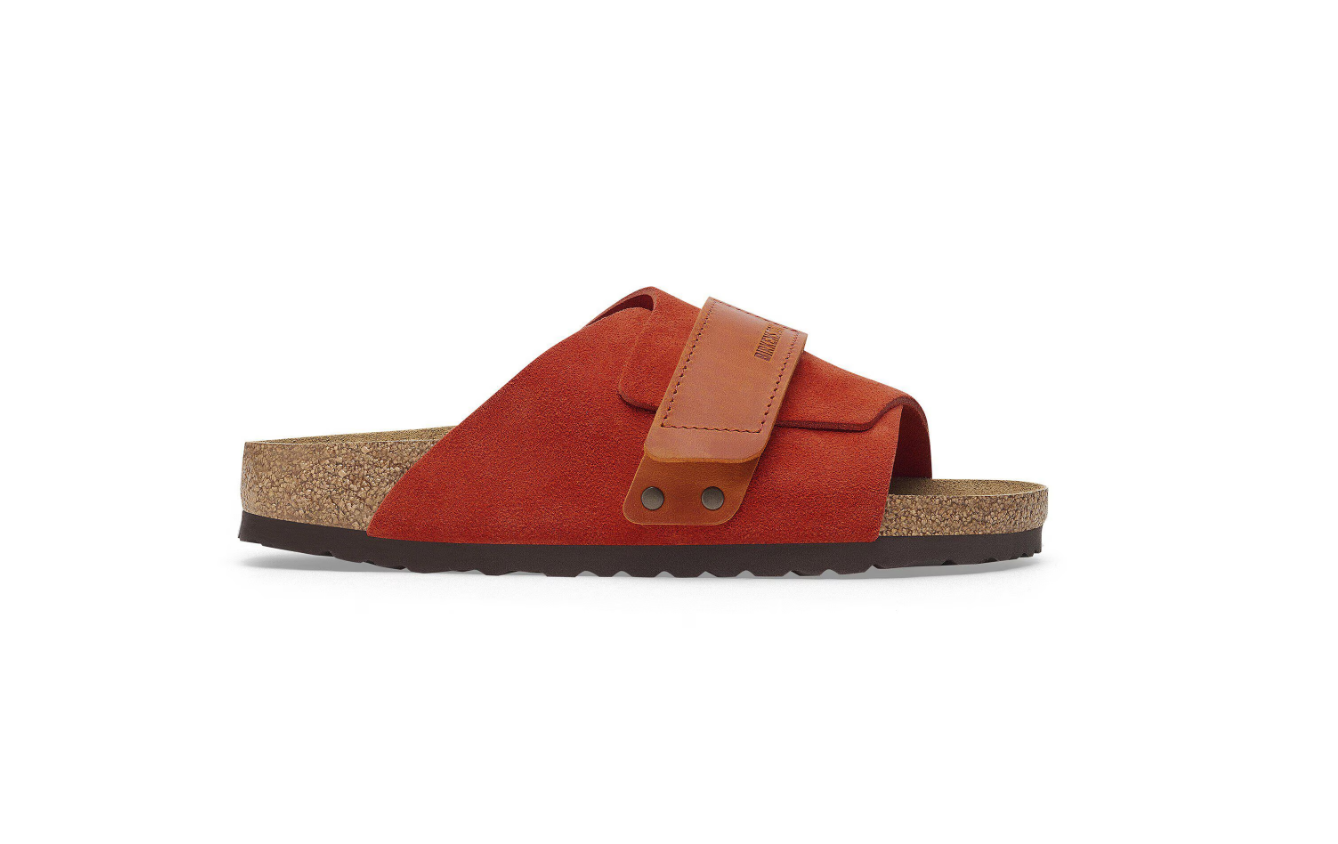 Birkenstock Kyoto Nubuck Leather/Suede Rust Brown Narrow