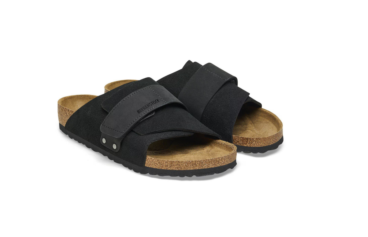 Birkenstock Kyoto Nubuck Leather/Suede Black Narrow