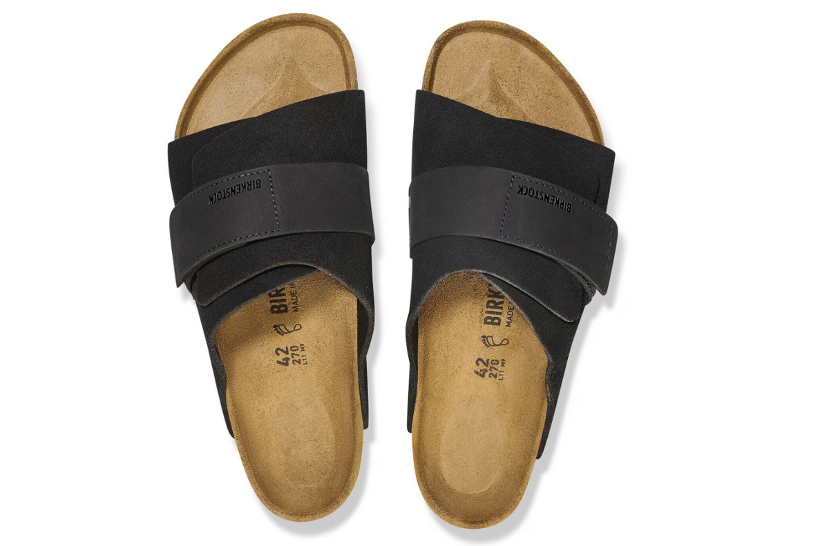 Birkenstock Kyoto Nubuck Leather/Suede Black Regular