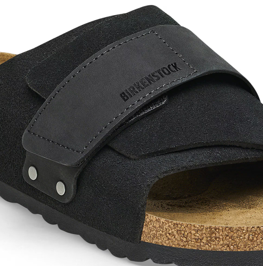 Birkenstock Kyoto Nubuck Leather/Suede Black Regular