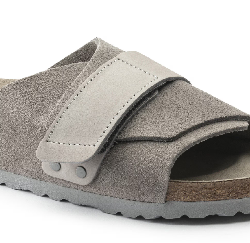 Birkenstock Kyoto Nubuck Leather/Suede Stone Coin Narrow