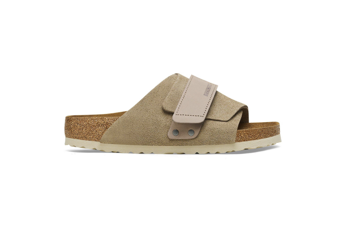 Birkenstock Kyoto Nubuck Leather/Suede - Taupe, Regular
