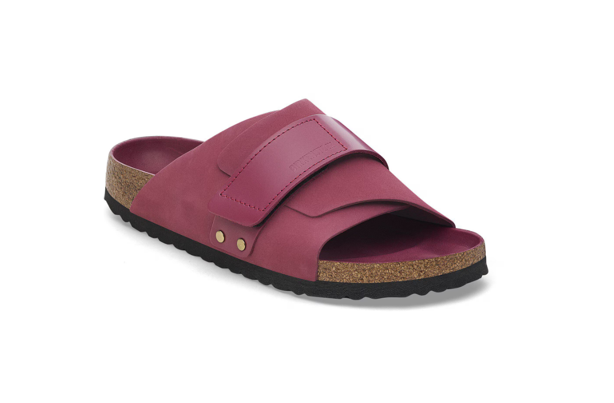 Birkenstock Kyoto Nubuck Leather Berry Crush Narrow