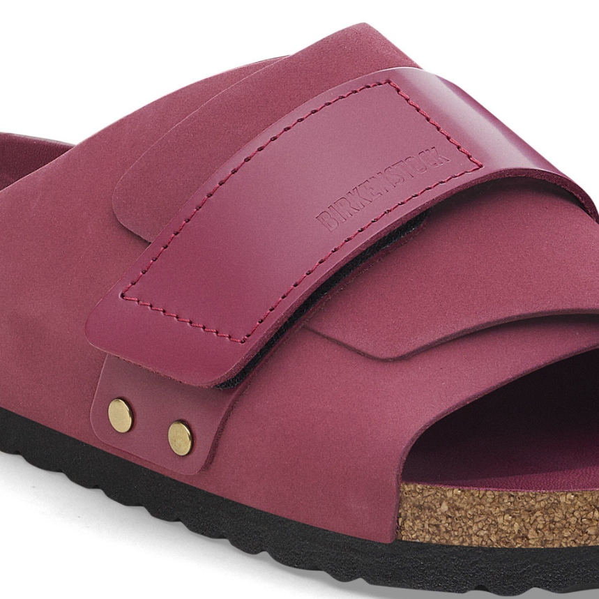 Birkenstock Kyoto Nubuck Leather Berry Crush Narrow