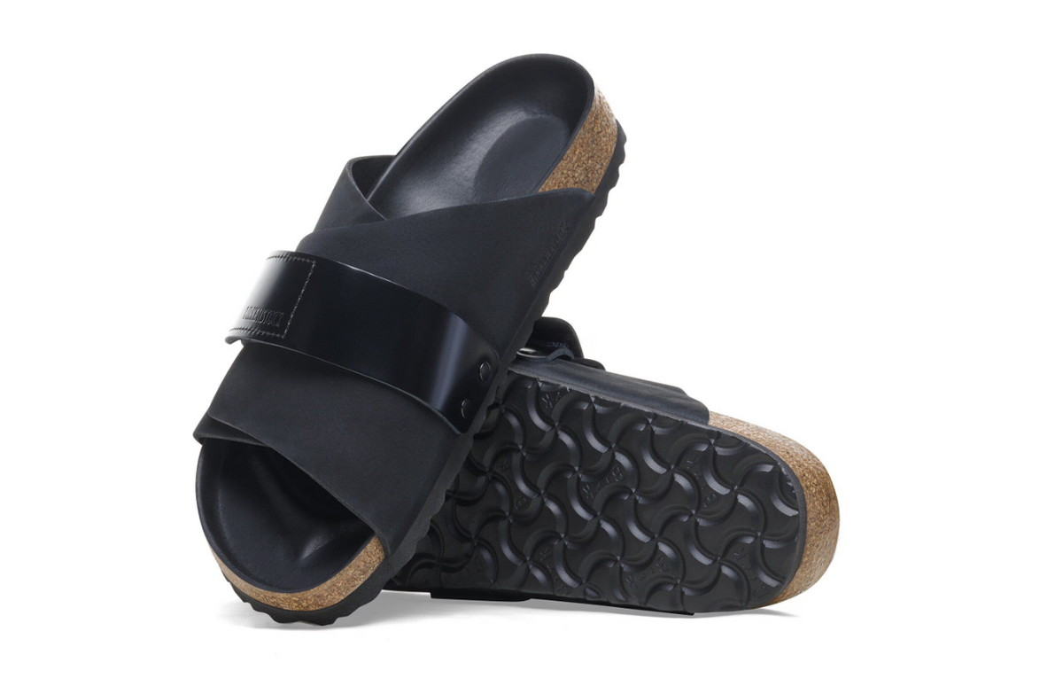 Birkenstock Kyoto Nubuck Leather Black Narrow