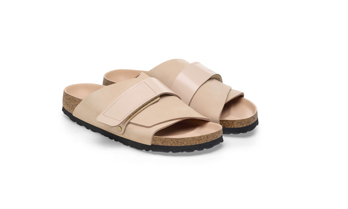 Birkenstock Kyoto Nubuck Leather New - Beige, Narrow