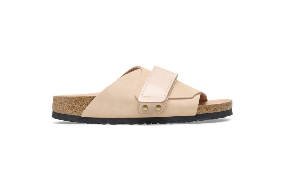 Birkenstock Kyoto Nubuck Leather New - Beige, Narrow