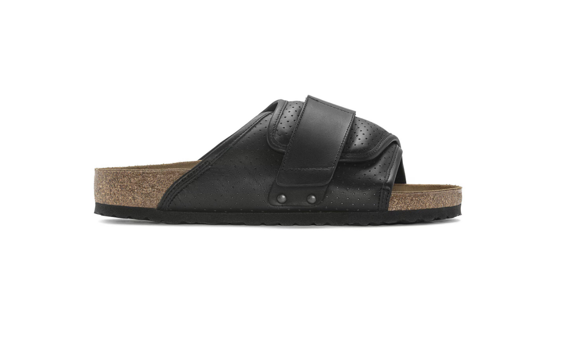 Birkenstock Kyoto Leather Puff Pack Black Regular