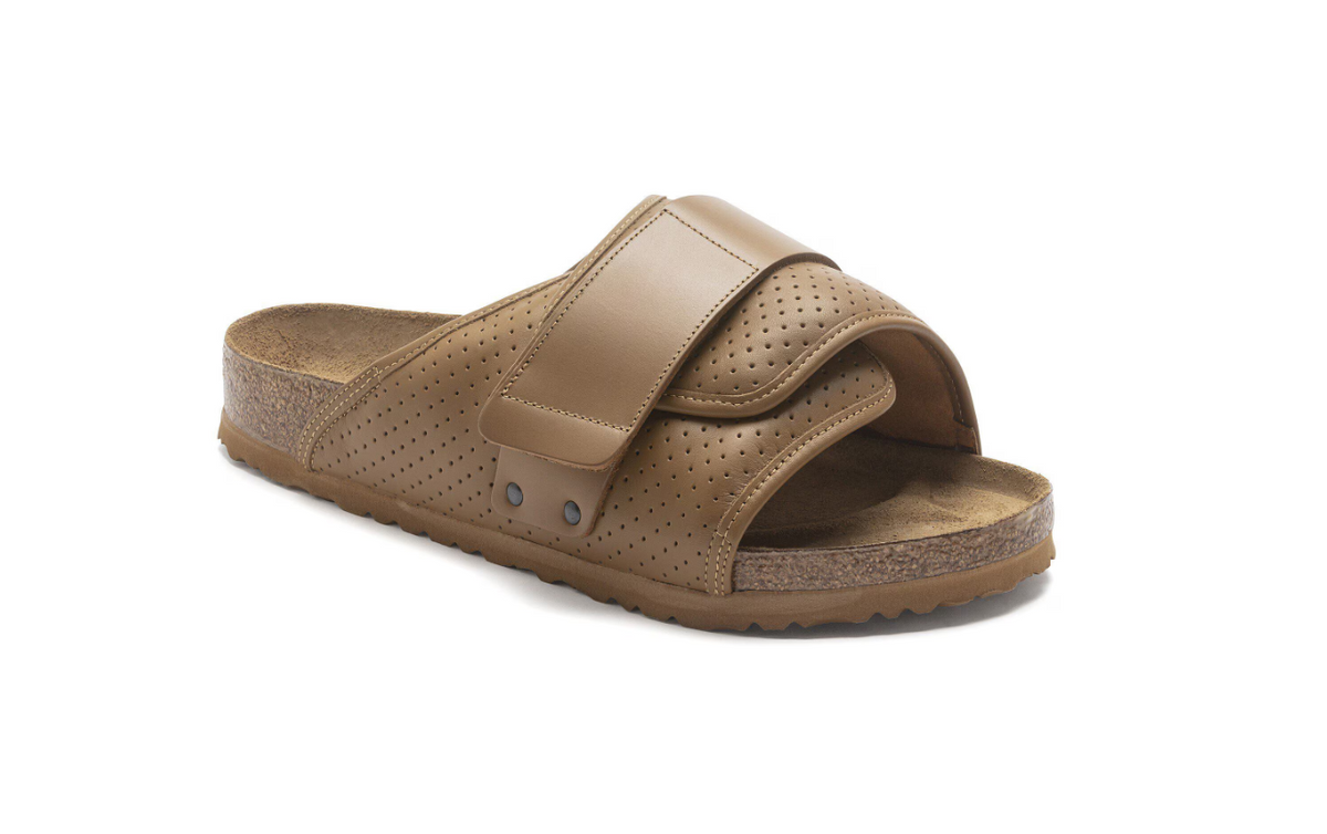 Birkenstock Kyoto Leather Puff Pack Cork Brown Regular