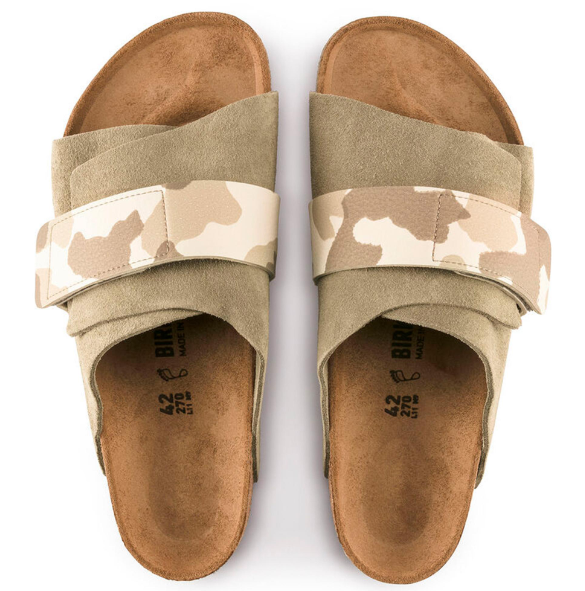 Birkenstock Kyoto Suede Leather Gray Taupe Narrow