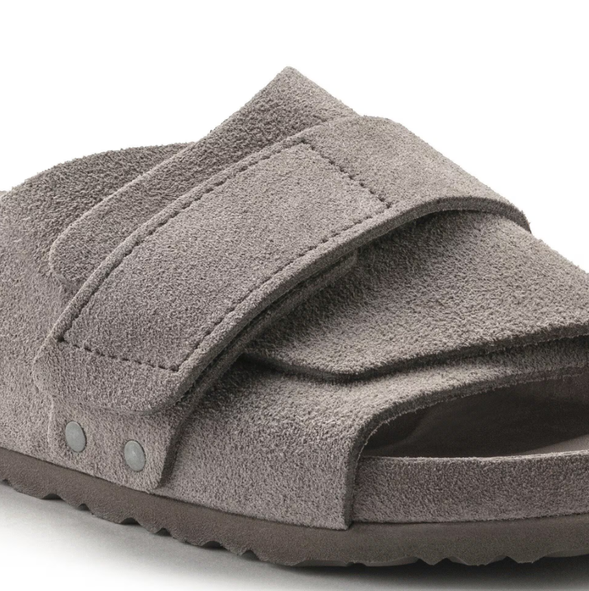 Birkenstock Kyoto Suede Leather Gray Taupe Regular
