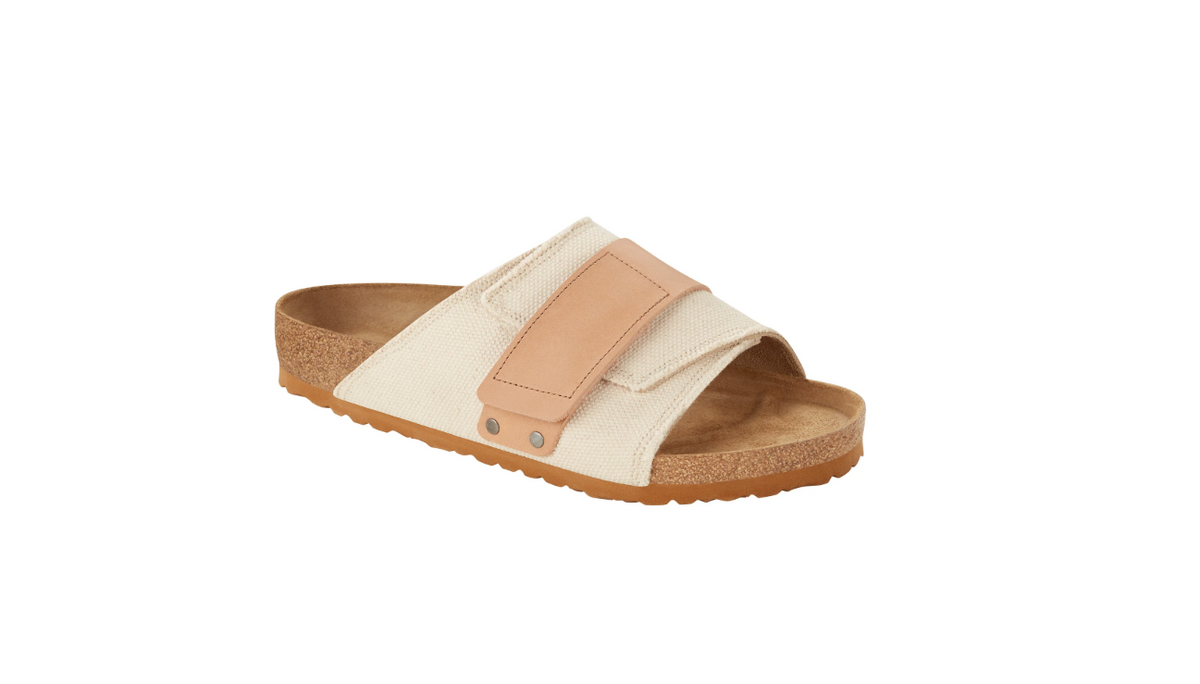 Birkenstock Kyoto Eggshell Canvas/Nubuck Leather Regular