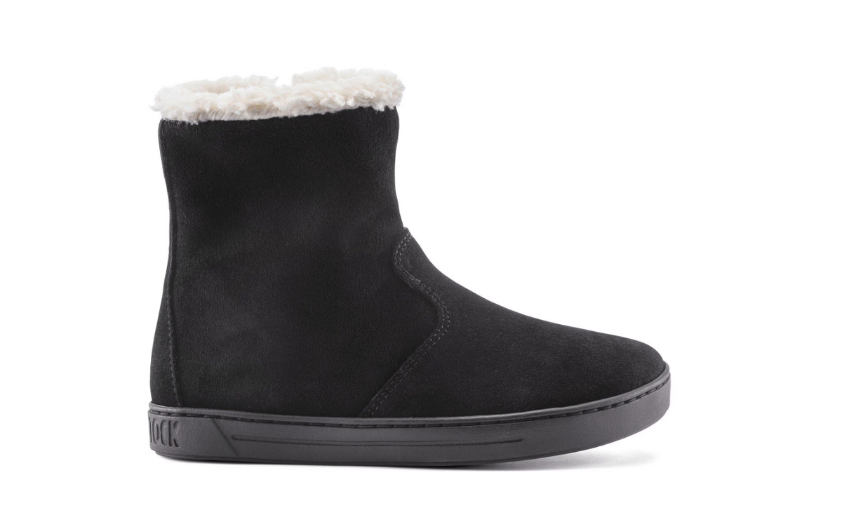 Birkenstock Lille Kids Suede Leather - Black, Regular
