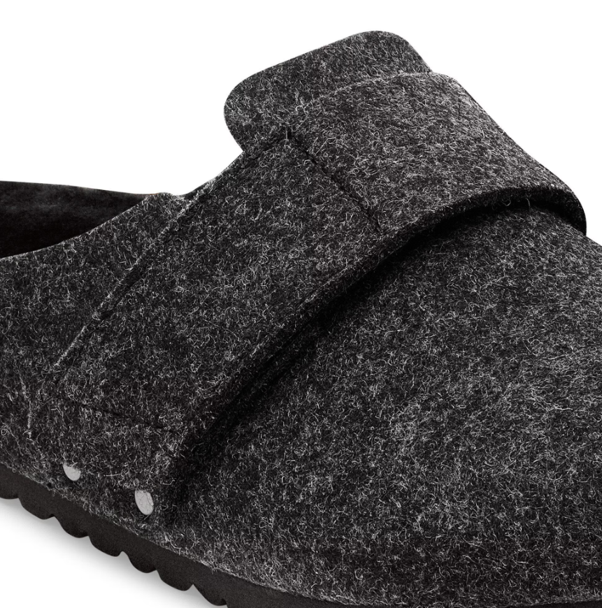 Birkenstock Loma FE Felt Anthracite Clogs Regular