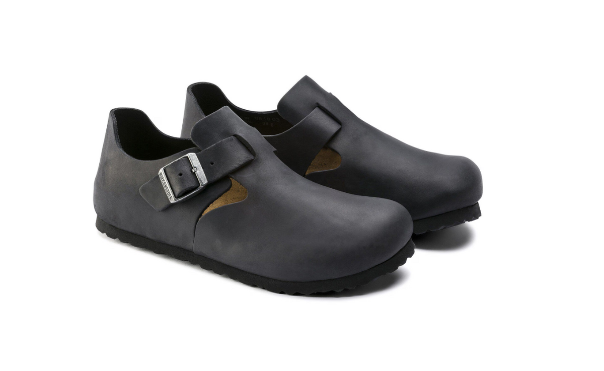 Birkenstock London Oiled Leather - Black, Regular
