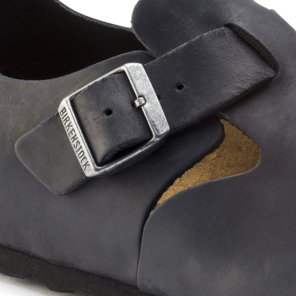 Birkenstock London Oiled Leather - Black, Narrow