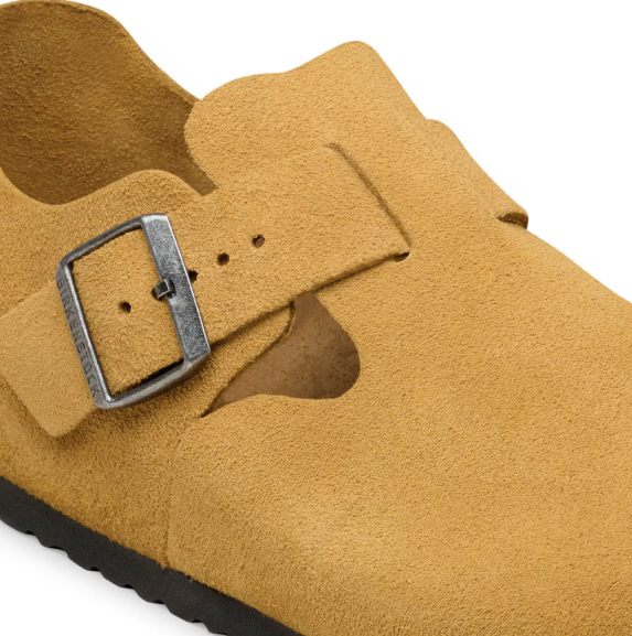 Birkenstock London Suede Leather Cork Brown Regular