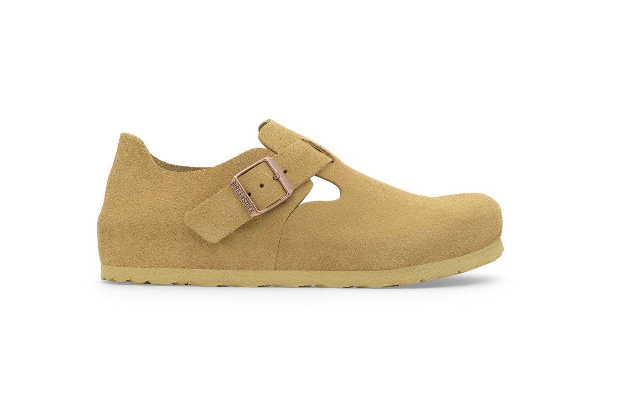 BIRKENSTOCK London Suede Leather Latte Cream Narrow