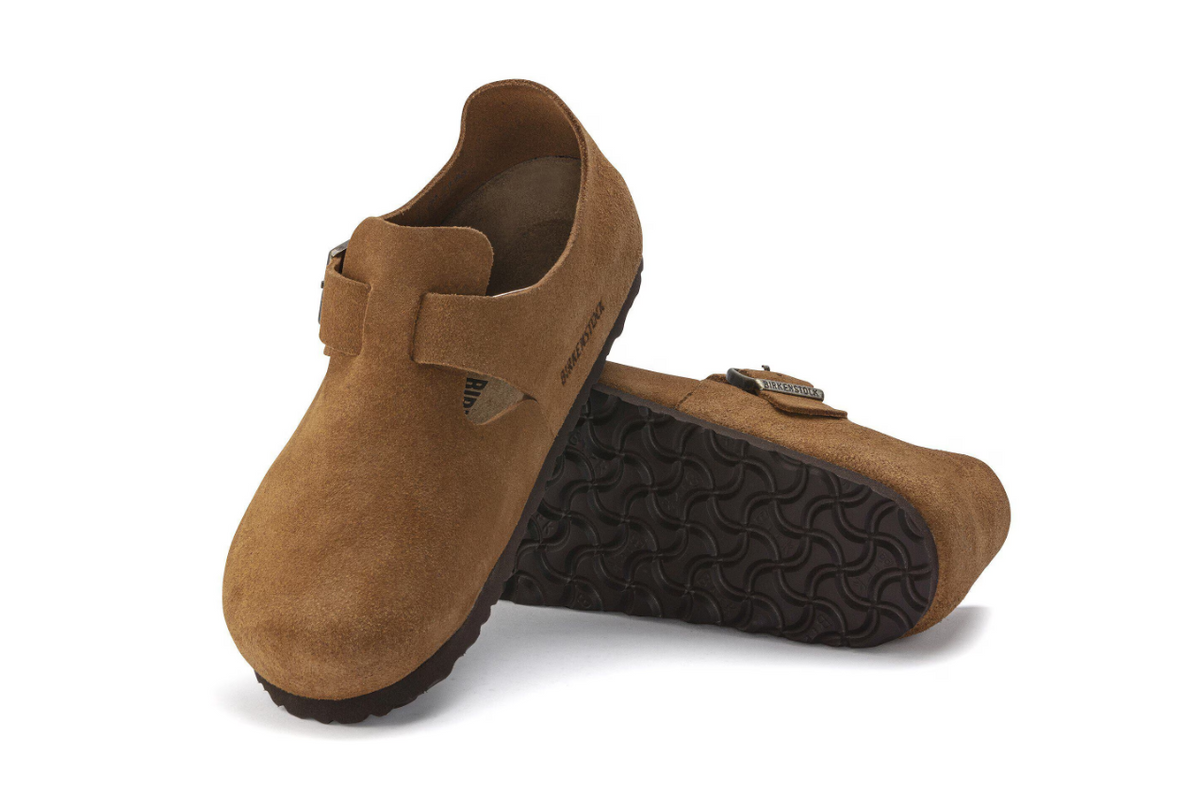Birkenstock London Suede Leather - MInk, Narrow