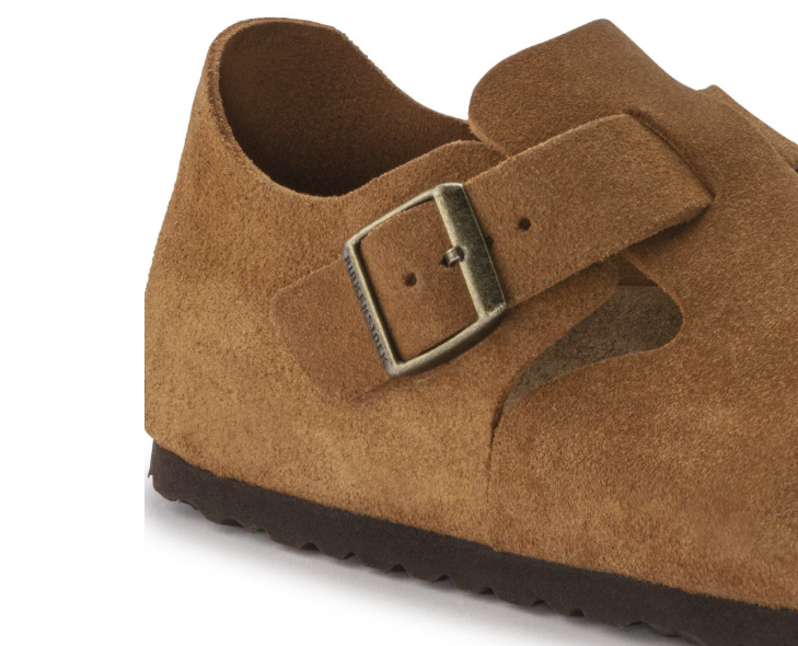 Birkenstock London Suede Leather - MInk, Narrow