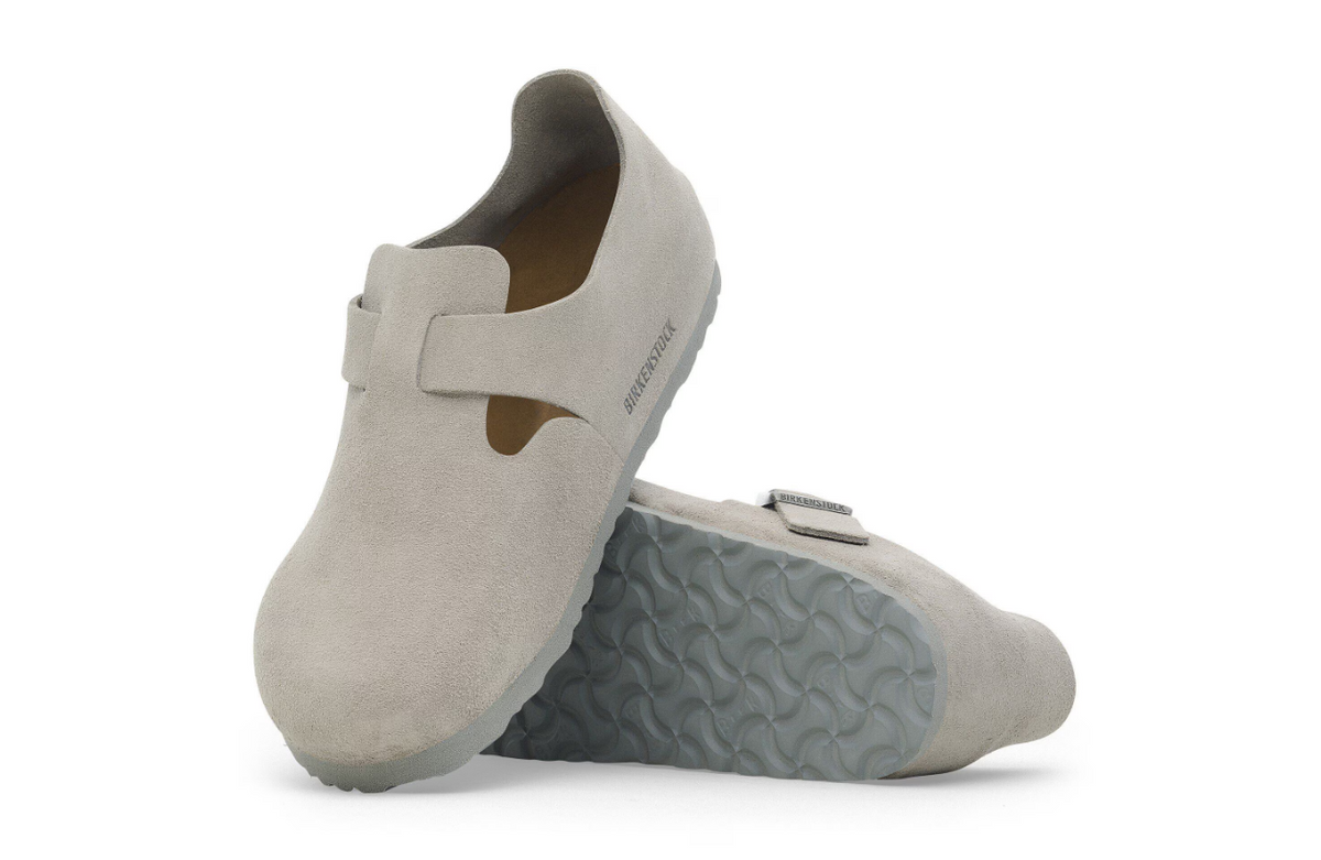Birkenstock London Suede Leather Stone Coin Regular