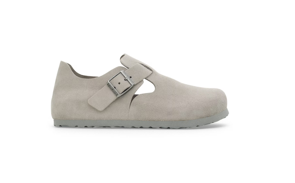 Birkenstock London Suede Leather Stone Coin Regular