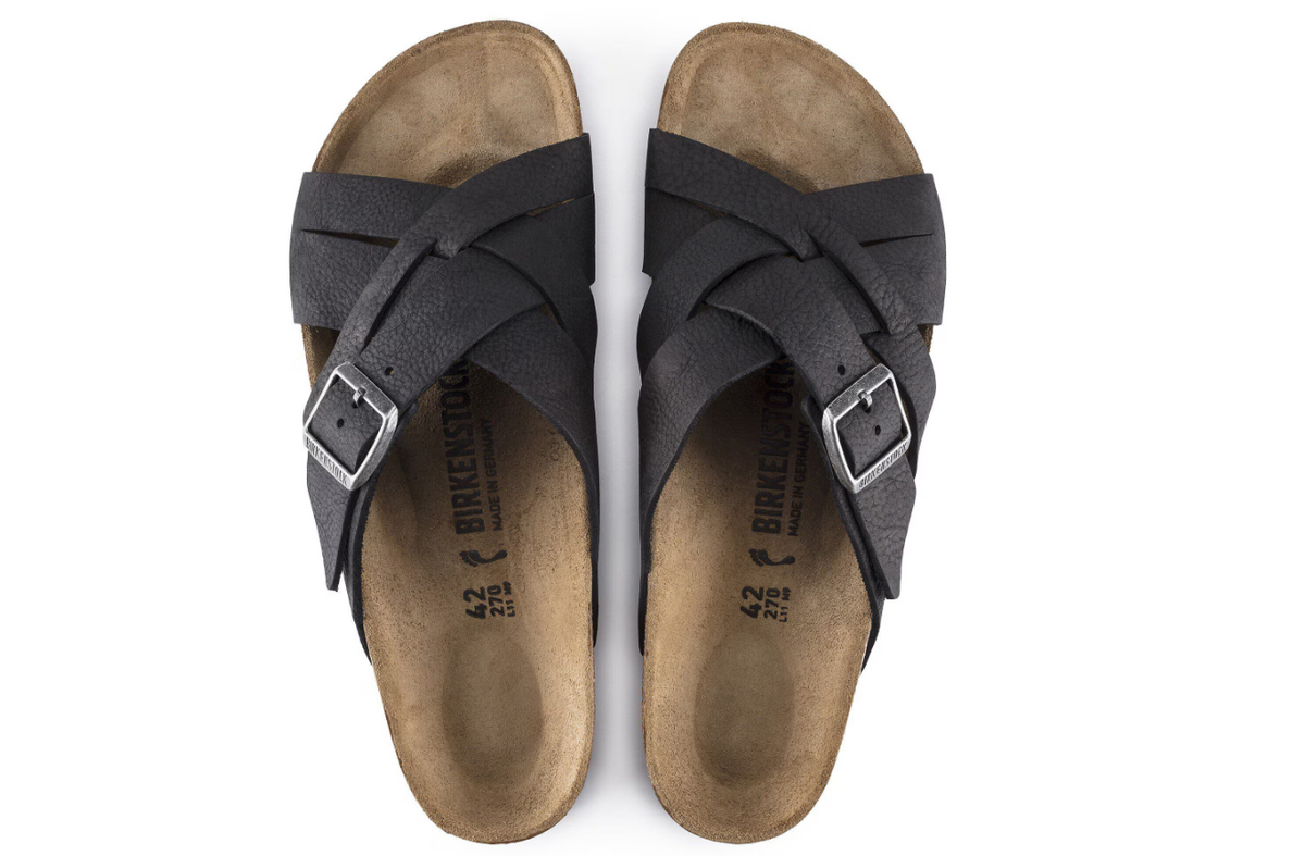 Birkenstock Lugano Oiled Leather Camberra - Black, Regular