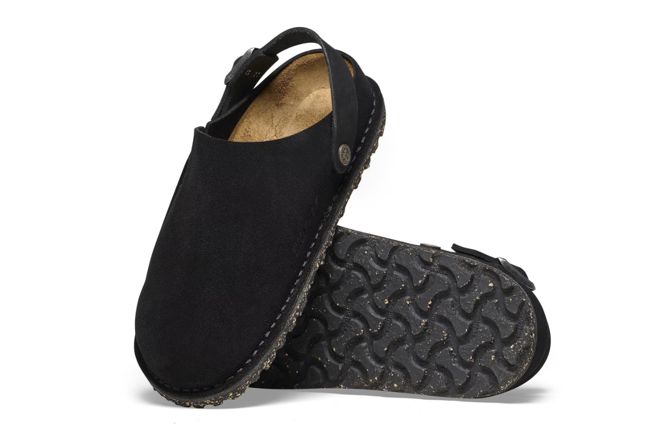 Birkenstock Lutry Premium Suede Leather Black Regular
