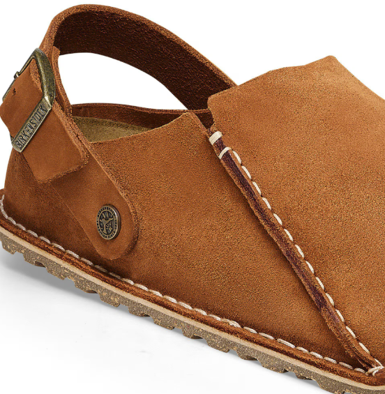 Birkenstock Lutry Premium Suede Leather Mink Narrow