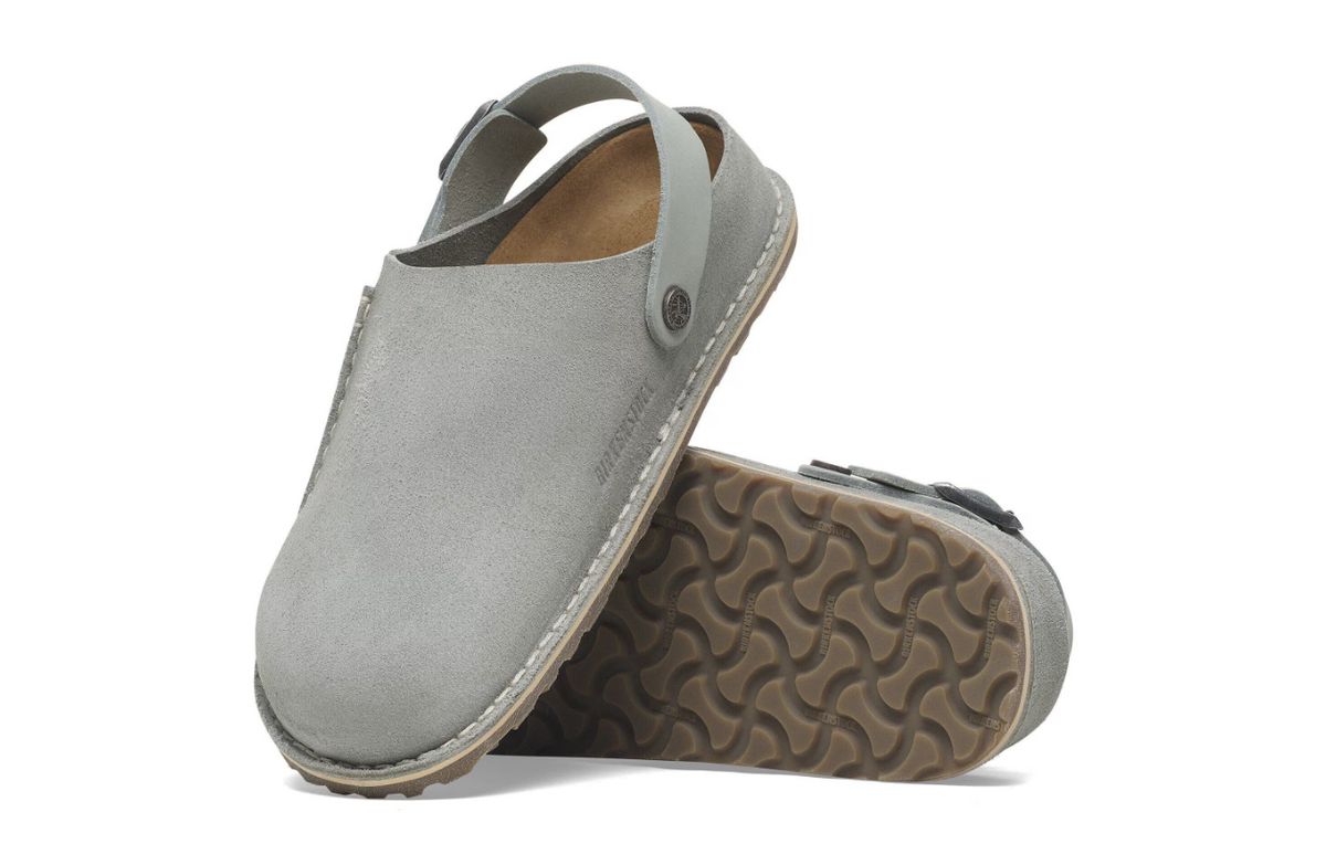 Birkenstock Lutry Premium Suede Leather Pure Sage Regular