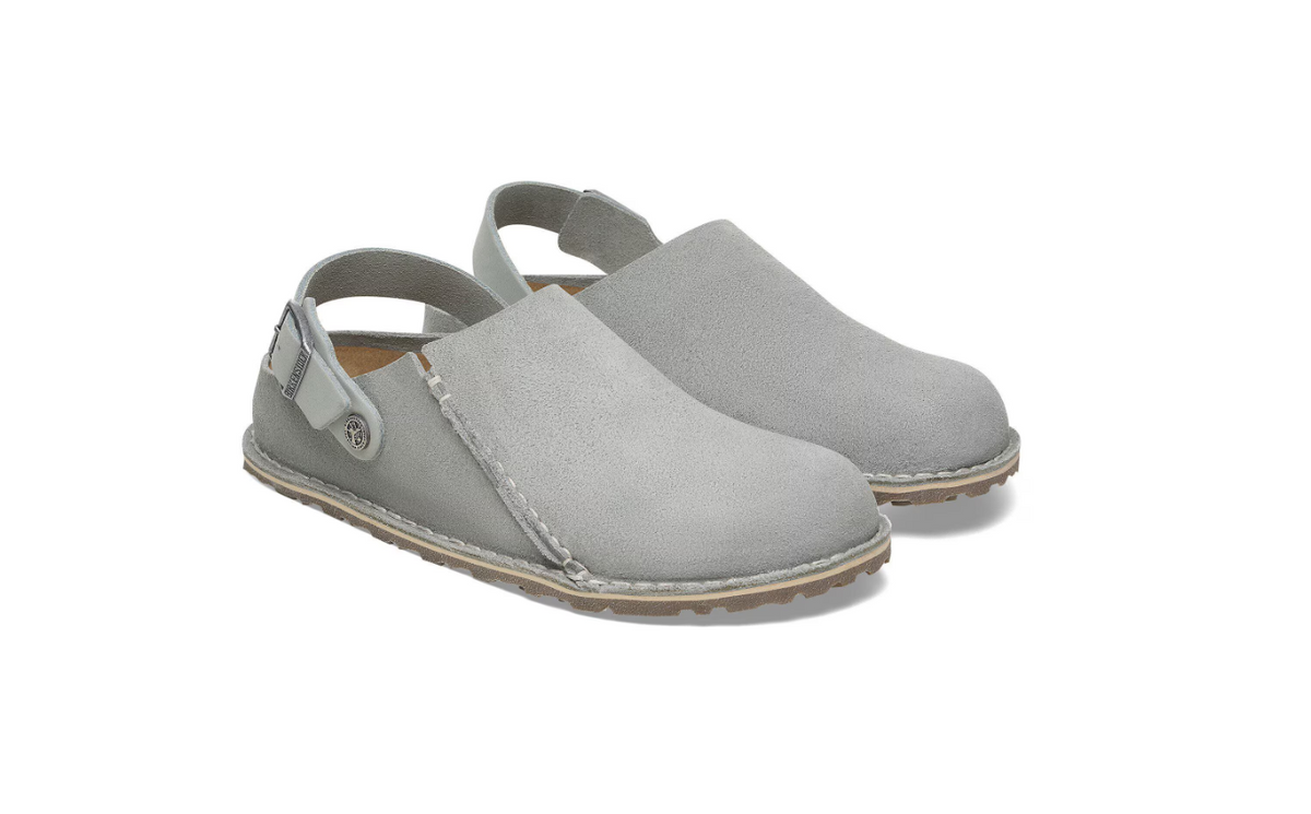 Birkenstock Lutry Premium Suede Leather Pure Sage Regular