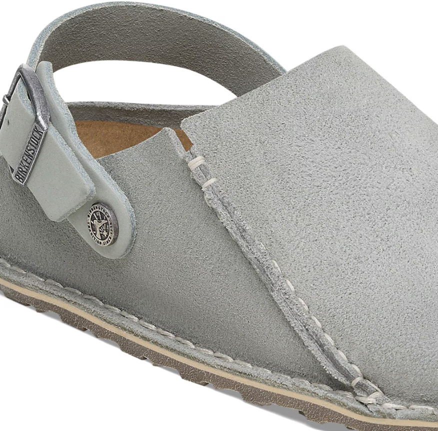 Birkenstock Lutry Premium Suede Leather Pure Sage Regular