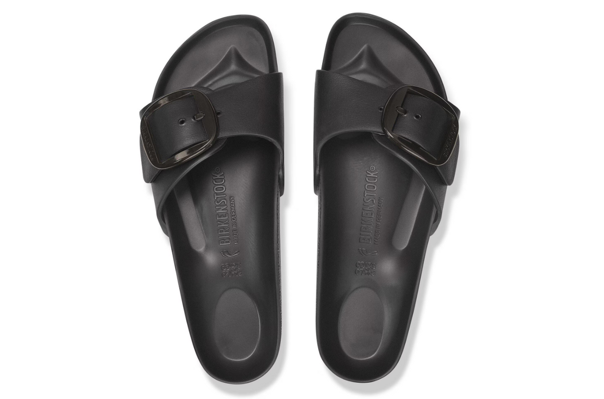 Birkenstock Madrid Big Buckle EVA Sandals Black Narrow - Black, Narrow