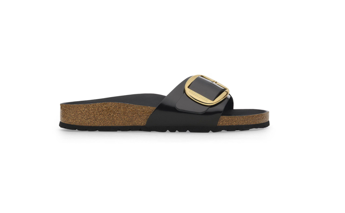 Birkenstock Madrid Big Buckle High Shine Black Regular
