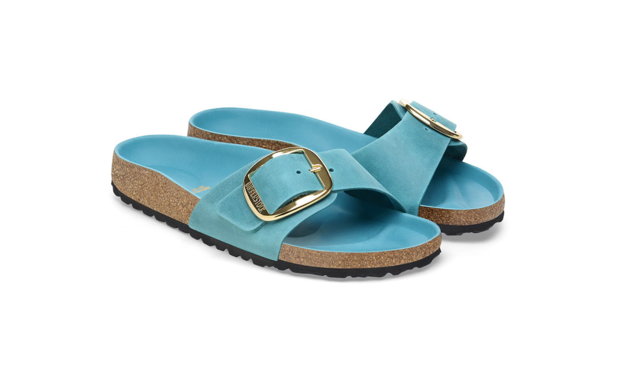 Birkenstock Madrid Big Buckle Oiled Leather Biscay Bay Narrow