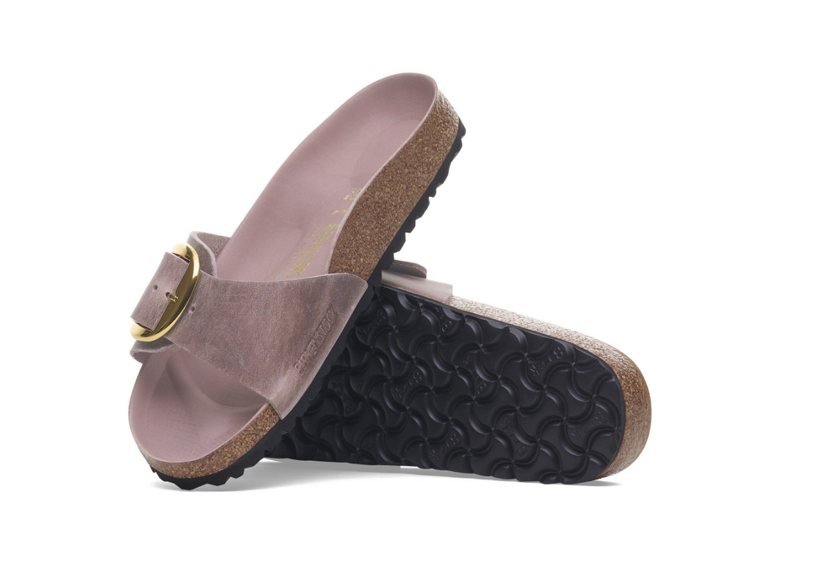Birkenstock Madrid Big Buckle Oiled Leather - Lavender, Narrow