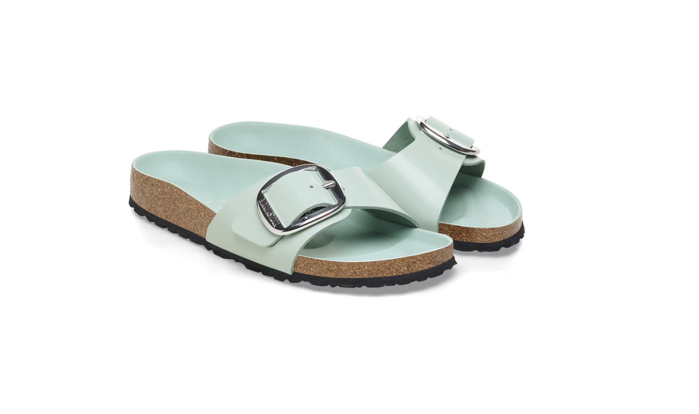 Birkenstock Madrid Big Buckle High-Shine Surf Green Narrow